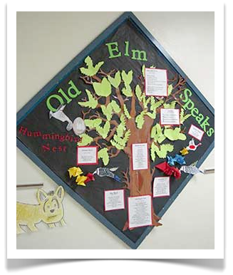 Elementary School Bulletin board - Old Elm Speaks